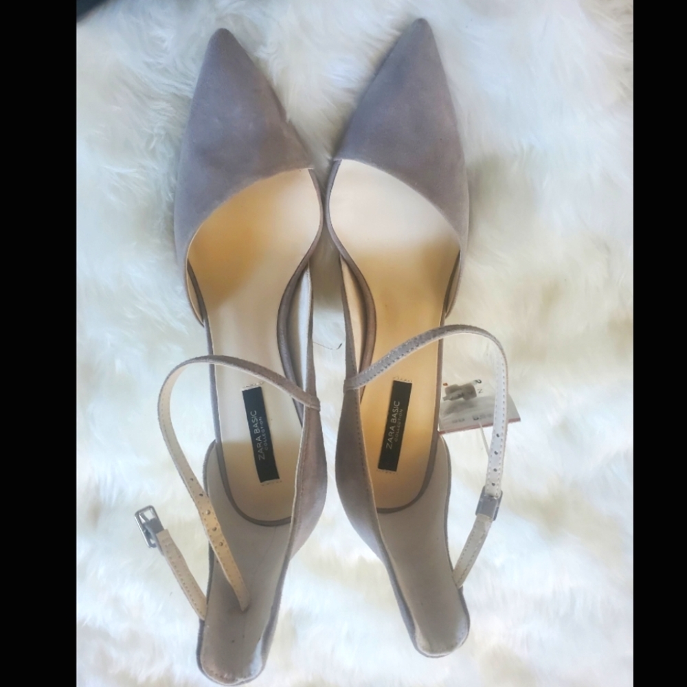 Zara suede gray shoes 40 9